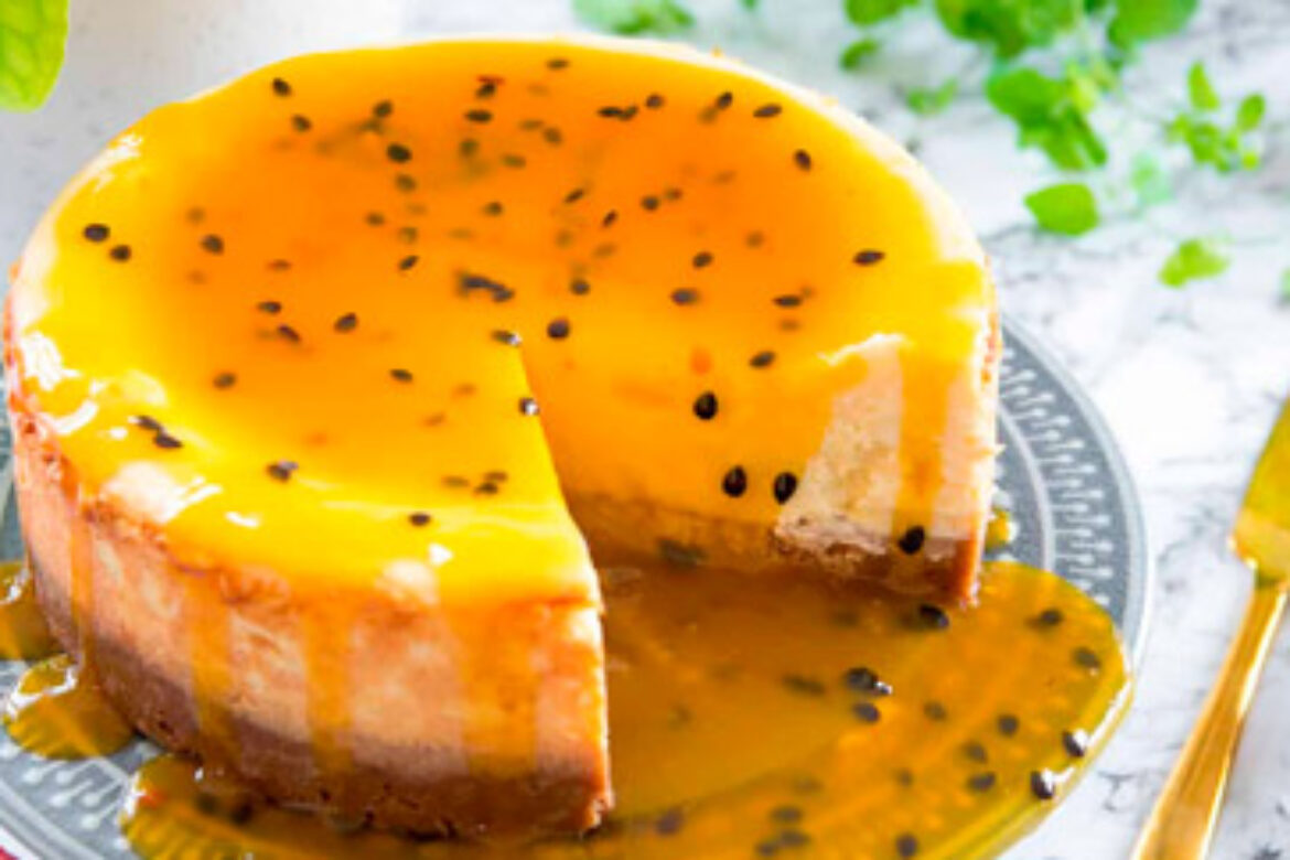 Passion fruit cheese cake