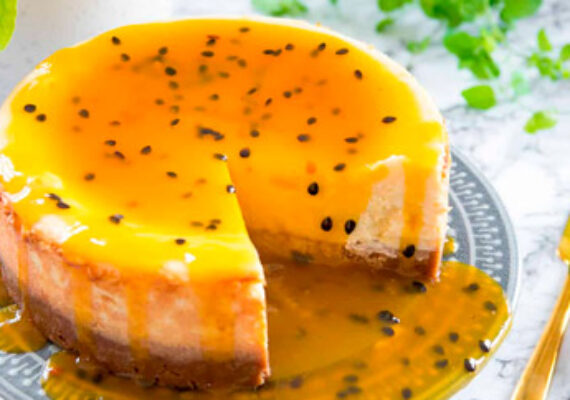 Passion fruit cheese cake